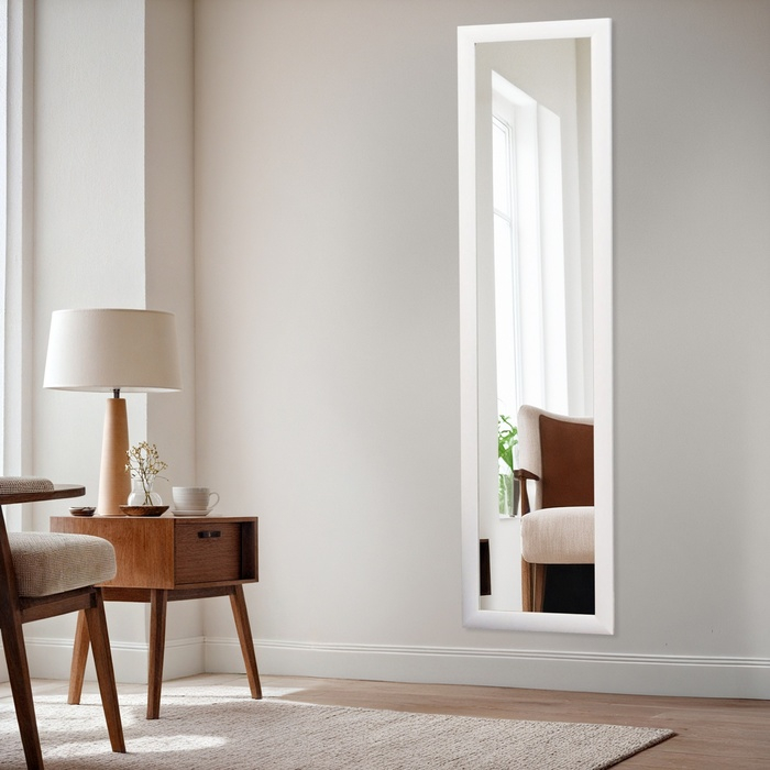Зеркало "Ретта", 30х120 см, настенное, белое