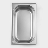 Гастроемкость 1/4x100 мм, 265*162*100 мм, толщина 0,8 мм