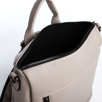 Рюкзак женский из искусственной кожи на молнии, 4 кармана, цвет серый Рюкзак женский из искусственной кожи на молнии, 4 кармана, цвет серый