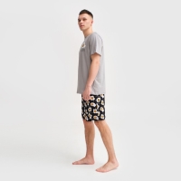 Пижама мужская KAFTAN "Good mo" размер 50, серый/черный Пижама мужская KAFTAN "Good mo" размер 50, серый/черный