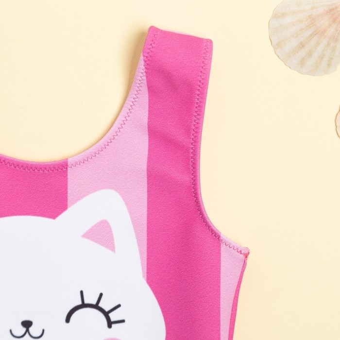 Купальник для девочки KAFTAN &laquo;Котик&raquo;, рост 110 см, цвет розовый