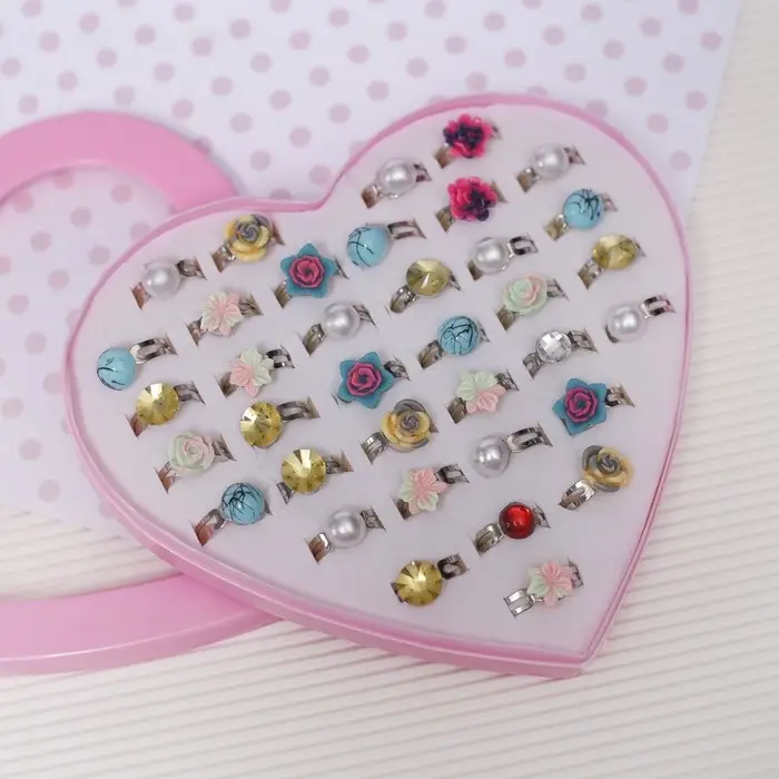 Кольцо детские &laquo;Ассорти&raquo; лилии, форма МИКС, цвет МИКС