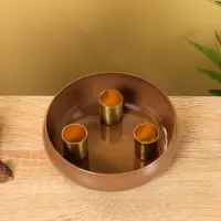 Подсвечник на 3 свечи на магнитах &laquo;Бисквит&raquo;, 13&times;13&times;4 см