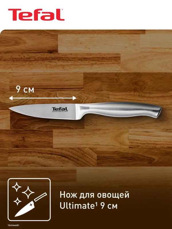 Кухонный нож для овощей K1700574 9 см, серебристый