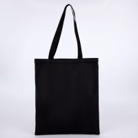 Шопер "Мишка ангел" 35 х 0,5 х 40, отдел без молнии, без подклада, чёрный