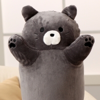 Мягкая игрушка-подушка «Котёнок», 70 см, тёмно-серый Мягкая игрушка-подушка «Котёнок», 70 см, тёмно-серый