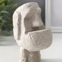 Подсвечник для тонкой свечи &laquo;Истукан&raquo;, 12.5&times;7&times;8 см, под камень