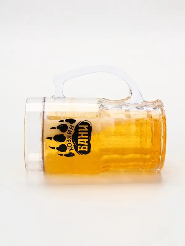 Пивная кружка охлаждающая &laquo;Хозяин бани&raquo;, 420 мл, двойные стенки