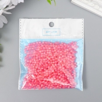 Бусины для творчества пластик "Розовый перламутр" набор 20 гр d=0,4 см Бусины для творчества пластик "Розовый перламутр" набор 20 гр d=0,4 см