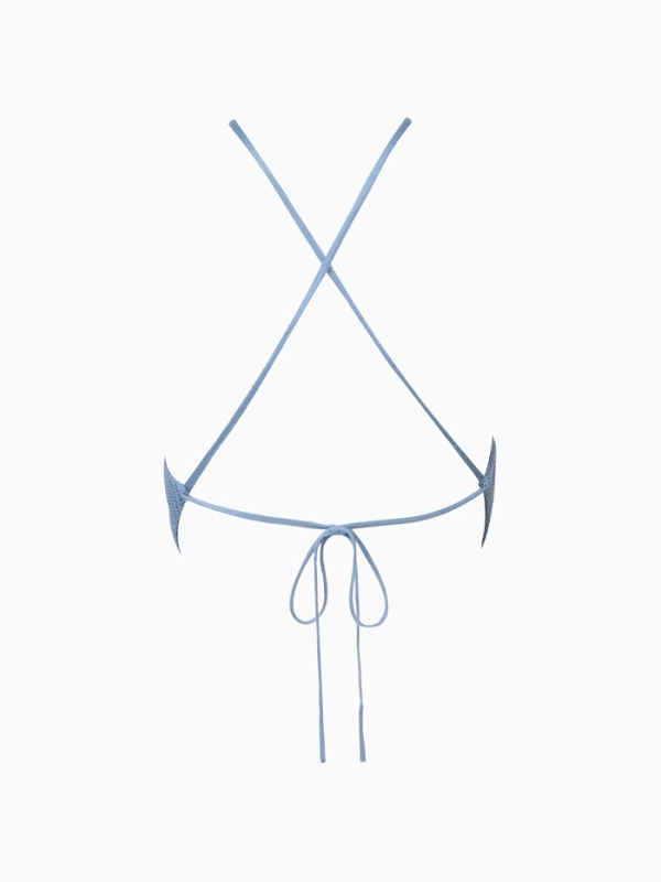 Топ женский вязаный MIST, р. оnesize, голубой