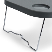 Корзина - столик Maclay 2 в 1, складная, 47 х 28,5 х 23,5 см, стол 45 х 28 х 16 см, серая