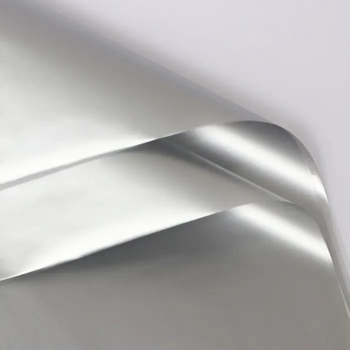 Пленка для цветов матовая,&laquo;Тишью&raquo;, 20 микрон, 57&times;57 см, серебро