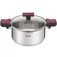 Кастрюля со стеклянной крышкой Cook&Clip 20 см, 2,9 л
