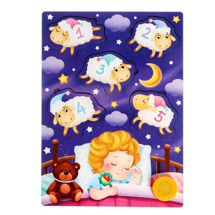 Пазл деревянный с чипом &laquo;Считать овечек&raquo;