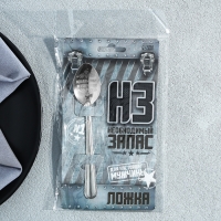 Ложка чайная с гравировкой &laquo;Для настоящего мужчины&raquo;, на подарочной открытке, 3 х 14 см.