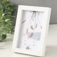 Фоторамка МДФ на 1 фото 10х15 см "Белая классика" 2,5х13х18 см