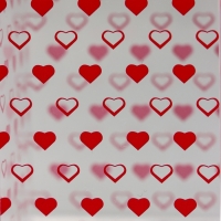 Складная коробка из PVC "Сердечки", 4,5 х 5 х 7,5 см 5шт