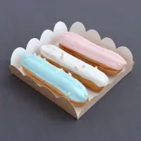 Коробка для печенья, крафт, 12&times;12&times;3 см