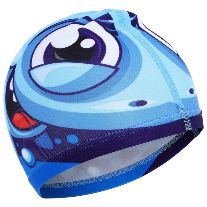 Шапочка для плавания детская ONLYTOP &laquo;Акулёнок&raquo;, тканевая, обхват 46-52 см