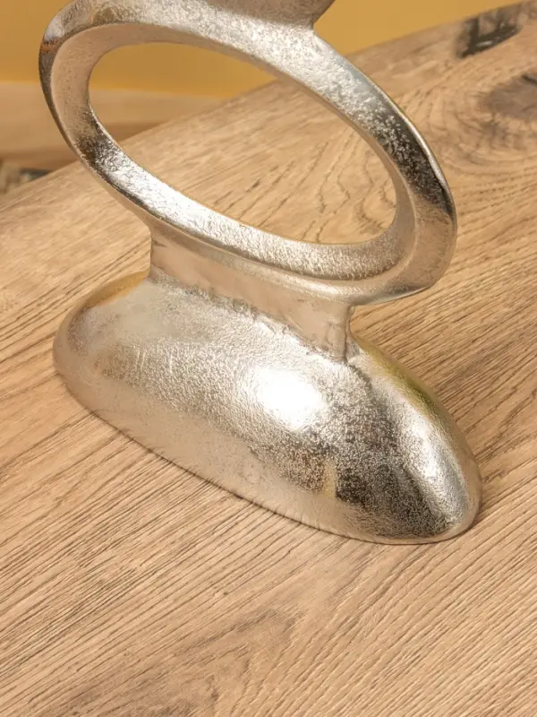 Подсвечник "Кольца" алюминий 21х12,5х65 см