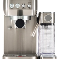 Кофеварка рожковая HEM-9999 серебристый