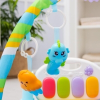 Коврик развивающий с дугой &laquo;Морские истории&raquo;, пианино, зеркало, р-р 73х45х0,5 см.