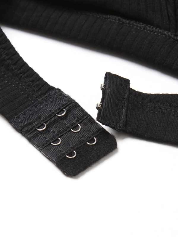 Комплект женский (топ, трусы) цвет черный, размер 44-46