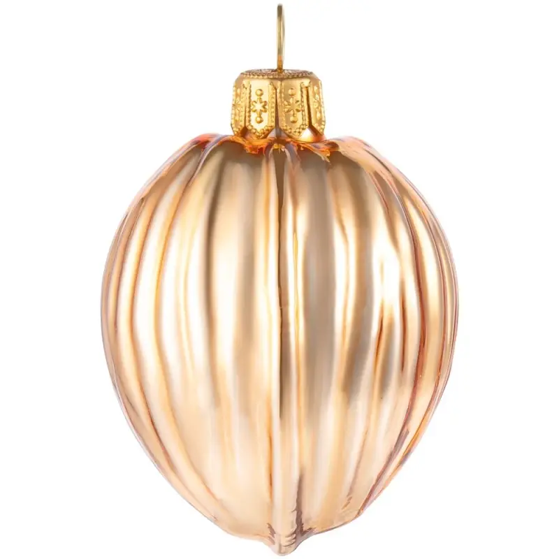 Елочная игрушка &laquo;Грецкий орех&raquo;, золотистая