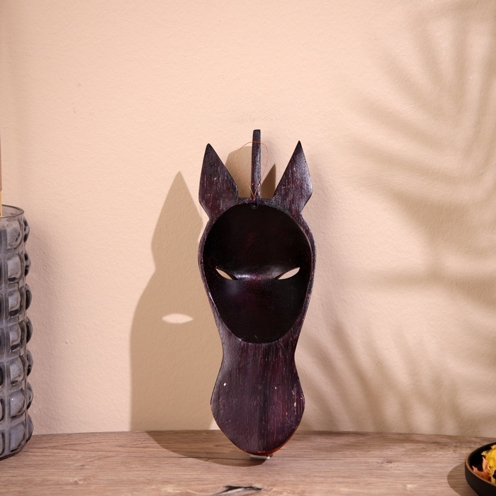 Маска Маска "Зебра" дерево 18 см