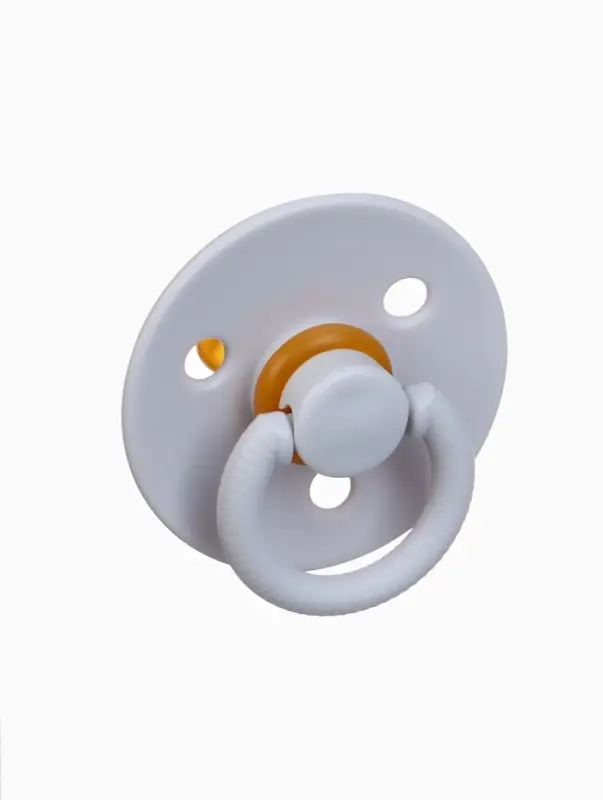 Соска - пустышка классическая, латекс, цв.серый, в контейнере, от 0 мес., M&B