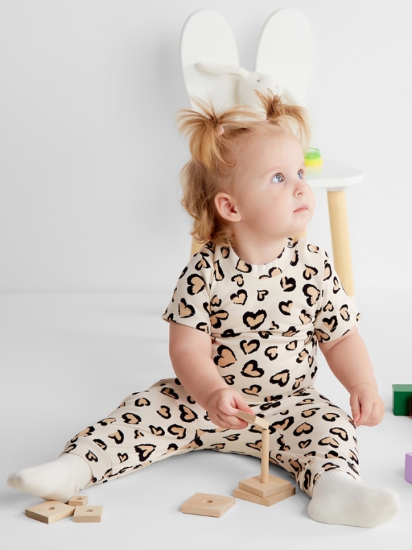 Футболка Крошка Я Leo love, рост 62-68 см