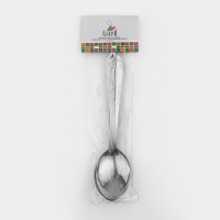 Набор столовых ложек из нержавеющей стали &laquo;Общепит&raquo;, толщина 0.7 мм, длина 19 см, 6 шт., серебряный