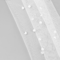 Сетка с бусинами, 150 см, 1 &plusmn; 0,2 м, цвет белый