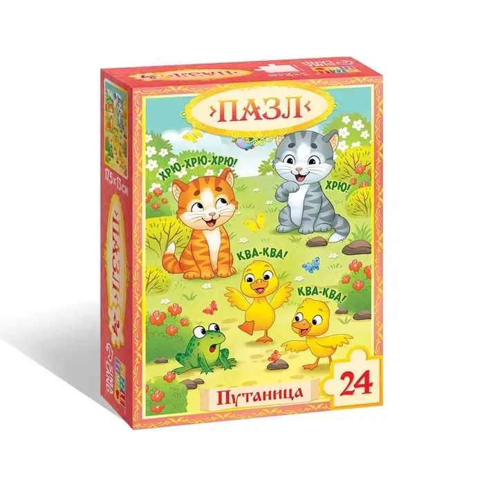 Пазл "Путаница", Корней Чуковский, 24 элемента