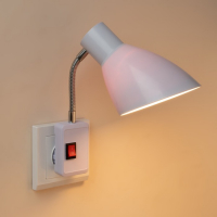 Бра в розетку "Классика"  1х10Вт Е27 белый 10х14,5х25 см