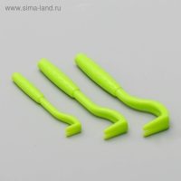 Набор выкручивателей для клещей, 3 размера, зелёные Набор выкручивателей для клещей, 3 размера, зелёные