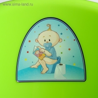 Горшок детский антискользящий &laquo;Комфорт&raquo; с крышкой, съёмная чаша, цвет салатовый