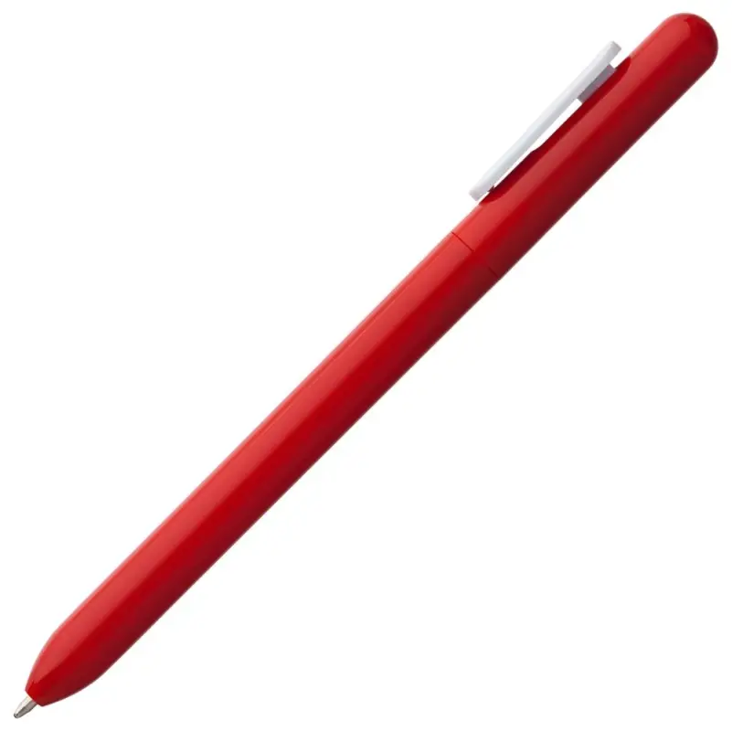 Ручка шариковая Swiper, красная с белым