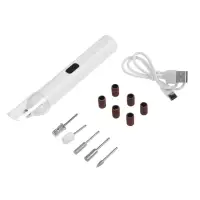 Машинка для маникюра LMM-01-05, 5 насадок, 2 Вт, АКБ , белый