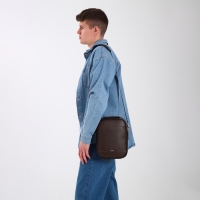 Сумка мужская через плечо TEXTURA, искусственная кожа, цвет коричневый Сумка мужская через плечо TEXTURA, искусственная кожа, цвет коричневый