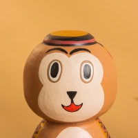 Деревянная кукла кокеши "Медвежонок" 7х7,5х15 см