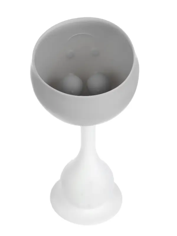 Прорезыватель силиконовый для зубов с погремушкой 3 в 1 M&B &laquo;Зайка&raquo;, серый