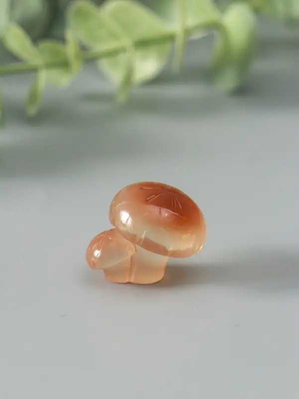 Сувенир эпоксидная смола флюоресцентный "Грибочки" набор 9 шт 1х2,4 см