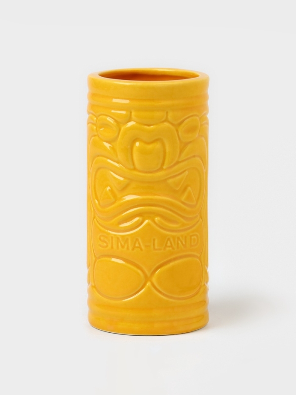 Стакан для коктейлей "Тики остров" желтый