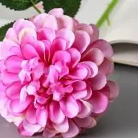 Цветы искусственные "Хризантема Амадея" d-9 см 46 см, сиреневый