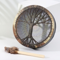 Шаманский бубен "Мозаика" с колотушкой 5х25х25 см Шаманский бубен "Мозаика" с колотушкой 5х25х25 см