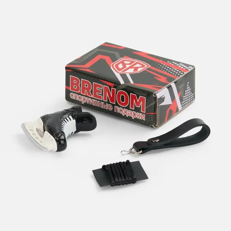 Брелок &laquo;Хоккейный конек&raquo;, черный