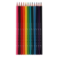 Карандаши акварельные 12 цветов HappyColor, МИКС