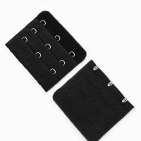 Застёжка для бюстгальтера, удлинитель, 3 ряда 3 крючка, 5.5×5 см, 3 шт. Застёжка для бюстгальтера, удлинитель, 3 ряда 3 крючка, 5.5×5 см, 3 шт.