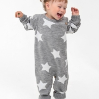 Комбинезон вязаный Крошка Я "Звезды" рост 80-86 см